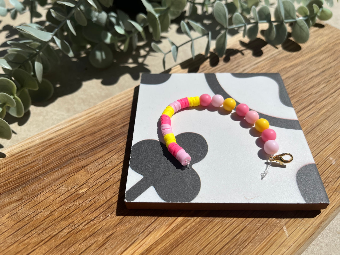 Strawberry lemonade keychain